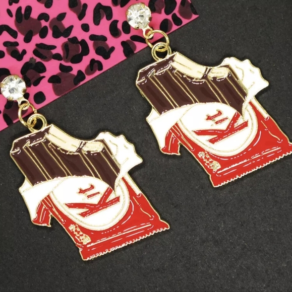 🍫 Kit Kat Earrings - Picture 2 of 4